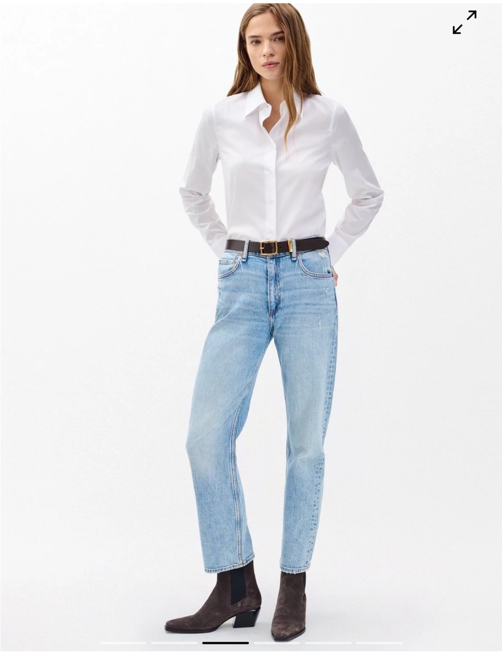 Rag & Bone Harlow Ankle Straight Jean Size 29 - Picture 3 of 11